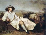 johann tischbein goethe in the campagna oil painting reproduction